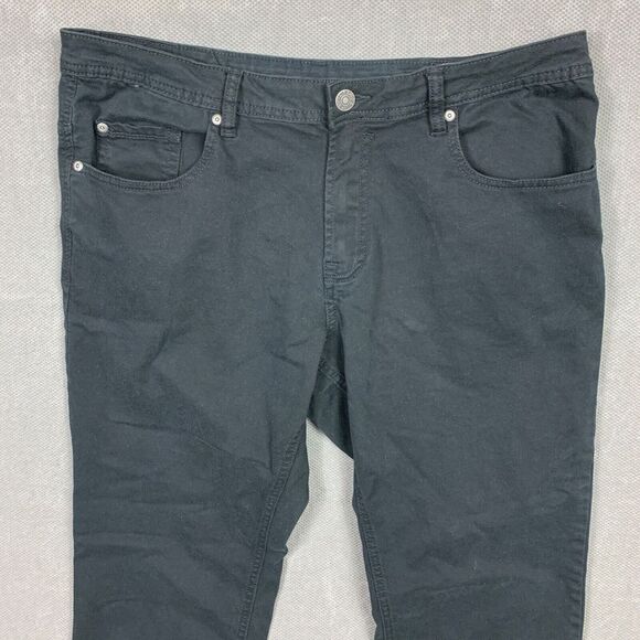 Buffalo David Bitton Archer Jeans Mens Size 38 x 29 Black Slim Stretch Denim - Picture 2 of 13